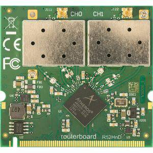 MikroTik 802.11a/b/g/n Hoge Machts Dubbele Band MiniPC (PCI), Netwerkkaarten, Groen Netwerkkaarten MikroTik